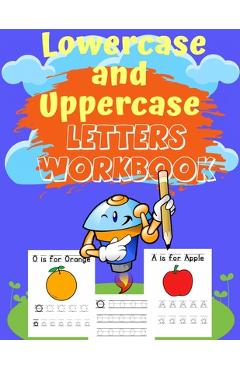 Poza produsului Lowercase and Uppercase letters Workbook: trace letters alphabet handwriting practice workbook, trace letters worksheet, upper and lowercase letters w - Joud Publisher