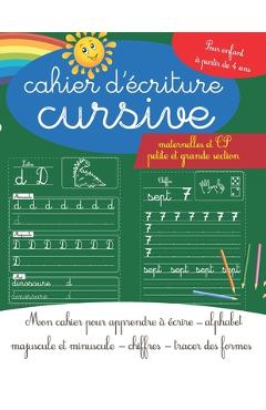 Mon cahier d'écriture cursives - by Clever Kiddo (Paperback)