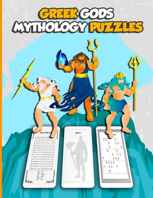 Greek Gods MythologY Puzzles: Large Print Word Search and Intricate Mazes Activity with Easy to Medium and Extreme Sudoku for Adult Anxiety - Ancien - Coloring Crafts Publications