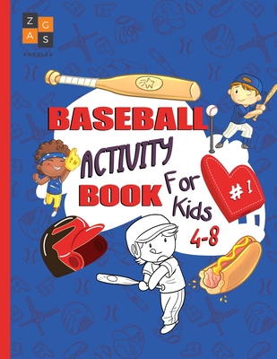 baseball activity book for kids 4-8: baseball gift for kids age 4 and up - Zags Puzzles