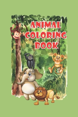 Coperta cărții 'Animal Coloring Book: Coloring Books For Kids Aged 2-8, size 6