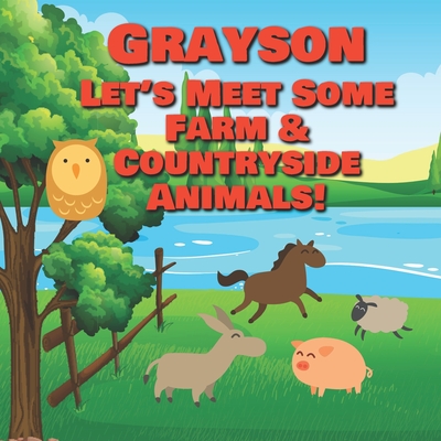 Grayson Let's Meet Some Farm & Countryside Animals!: Farm Animals Book for Toddlers - Personalized Baby Books with Your Child's Name in the Story - Ch - Chilkibo Publishing