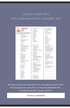 Coperta cărții 'Creating Your Anti-Inflammatory Grocery List: A Focus On What You CAN Eat. Not What You Can't - Paula C. Henderson'