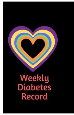 Poza produsului Weekly Diabetes Record: Diabetes Record Tracker and Weekly It is easy to carry and can be taken with you anywhere and can be put in a bag - Moment Notebook