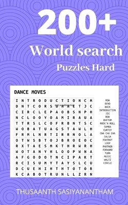 200+ Difficult World search Puzzles Hard: World search puzzle book for Kids & adults - Thusaanth Sasiyanatham