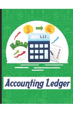 Poza produsului accounting ledgers for bookkeeping: Accounting General Ledge, sustained and long lasting tracking and record keeping Size:8.5x11 in 100 - Scorebooks Ledger