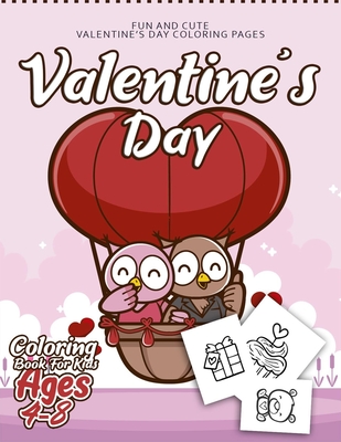 Valentine's day Coloring Book for Kids Ages 4-8: 50 Fun & Easy Valentines day Coloring Pages - Valentines day Gift for Kids, Toddlers and Preschool ( - Ernest Creative Holidays Books