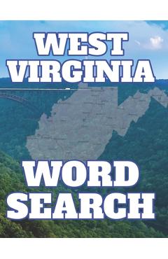 Poza produsului West Virginia Word Search: Perfect Gift from Mountain State for Puzzle Book Lover - The Word Search Corner