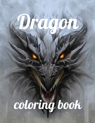 Dragon coloring book: A Coloring Book of 35 Unique Stress Relief dragon Coloring Book Designs Paperback - Annie Marie