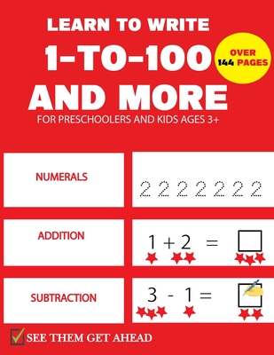 Learn To Write 1-to-100 And More: pre k math practice and number tracing activity workbook for kids - Bethel Education