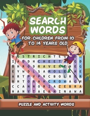 word search puzzle books for children from 10 to 14 years old: High Frequency Words Activity Book for Raising Confident - Search Words