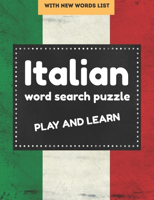 Italian word search puzzle: italian word search books for Adults and Beginners, perfect gift for Language Learners - Compact Art
