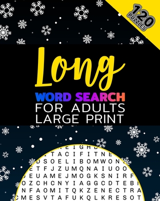 Long Word Search For Adults Large Print: Each Word Has 10 or More Letters: Large Font Wordsearch: Word Search Journals: Wordsearch Book For Adults Har - Funfun Long Wordsearch