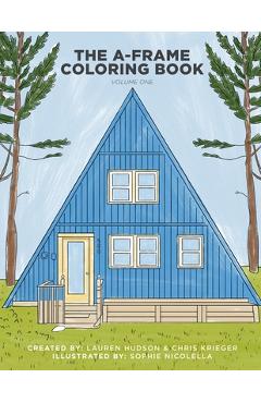 Coperta cărții 'The A-Frame Coloring Book: Volume One - Chris Krieger'
