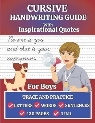 Cursive Handwriting Guide for Boys: Tracing and Practicing Handbook to Learn Cursive Letter Formation and Joining Techniques Faster at Home for Studen - Shayan Senior
