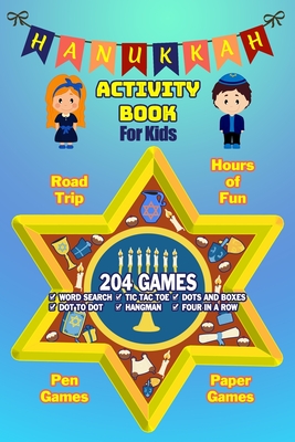 Hanukkah Activity Book For Kids: Chanukah Gift And Workbook Games, Word Search, Dot To Dot and Drawing Pages For Kids Ages 4-8 For Learning. Filled wi - Krause Korner Press