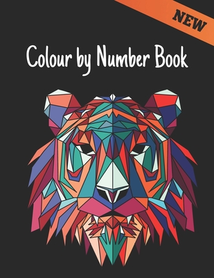 Colour by Number: Coloring Book with 60 Color By Number Designs of Animals, Birds, Flowers, Houses Color by Numbers for Adults Easy to H - Qta World