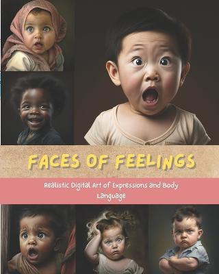 Faces of feelings: Realistic Digital Art of Expressions and Body Language - Elmaz Books