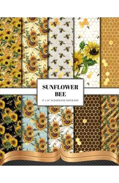 Coperta cărții 'Sunflower Bee Scrapbook Paper - The Inky Lion'