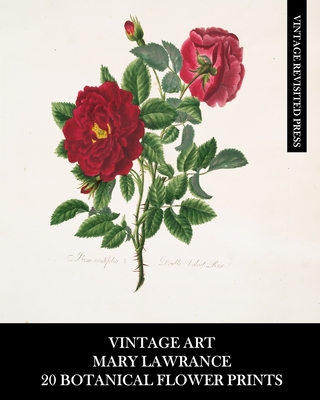 Vintage Art: Mary Lawrance: 20 Botanical Flower Prints: Roses Ephemera for Framing, Collages, and Junk Journals - Vintage Revisited Press