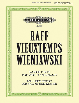 Coperta cărții '3 Romantic Pieces for Violin and Piano by Raff, Vieuxtemps and Wieniawski: Cavatina Op. 85 No. 3 (R.), Rêverie Op. 22'