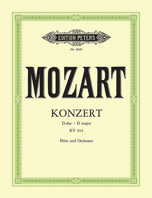 Flute Concerto No. 2 in D K314 (285d) (Edition for Flute and Piano) - Wolfgang Amadeus Mozart