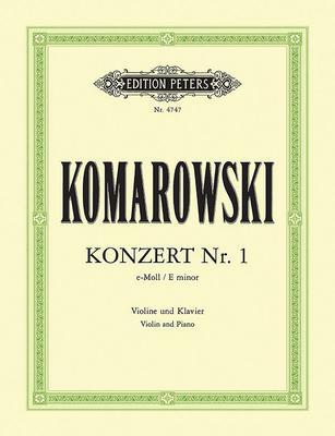 Violin Concerto No. 1 in E Minor (Edition for Violin and Piano): Sheet - Anatoli Komarovsky