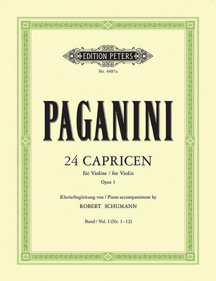 Piano Accompaniment by Robert Schumann to 24 Caprices Op. 1: Nos. 1-12 - Niccol Paganini