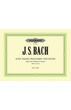 Coperta cărții '8 Short Preludes and Fugues Bwv 553-560: For Organ - Johann Sebastian Bach'