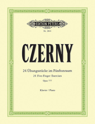 24 Five-Finger Exercises Op. 777 for Piano - Carl Czerny