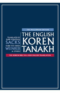 Coperta cărții 'The English Koren Tanakh, Magerman Edition, Large - Jonathan Sacks'