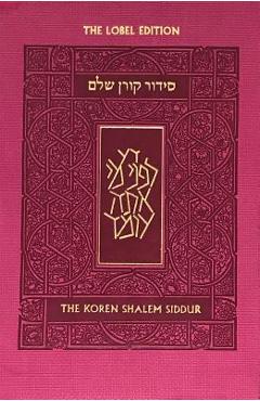 Poza produsului Koren Shalem Siddur with Tabs, Compact, Pink - Jonathan Sacks