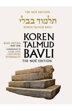 Poza produsului Koren Talmud Bavli Noe, Vol 25: Bava Metzia Part 1, Hebrew/English, Large, Color Edition - Adin Steinsaltz