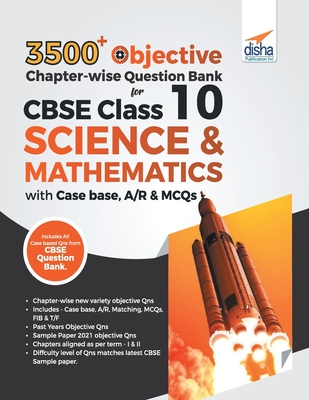 3500+ Objective Chapter-wise Question Bank for CBSE Class 10 Science & Mathematics with Case base, A/R & MCQs - Disha Experts