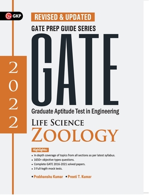 Coperta cărții 'GATE 2022 Life Science Zoology- Guide by Dr. Prabhanshu Kumar, Dr. Nibedita Mukhopadhyay - Prabhanshu Kumar'
