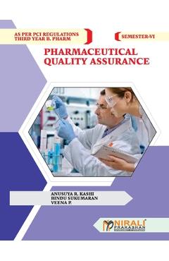 Coperta cărții 'Pharmaceutical Quality Assurance - Anusuya Kashi'