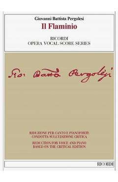 Coperta cărții 'Il Flaminio Vocal Score Based on the Critical Edition by Ivano Bettin: Vocal Score Based on the Critical Edition by'