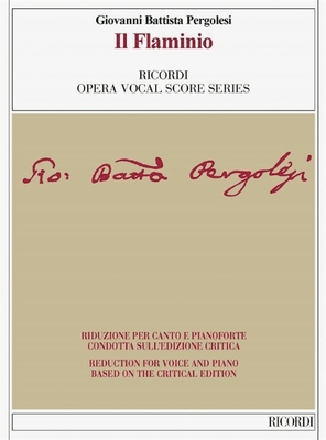 Coperta cărții 'Il Flaminio Vocal Score Based on the Critical Edition by Ivano Bettin: Vocal Score Based on the Critical Edition by'