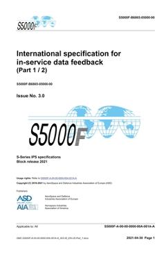 Poza produsului S5000F, International specification for in-service data feedback, Issue 3.0 (Part 1/2): S-Series 2021 Block Release - Asd