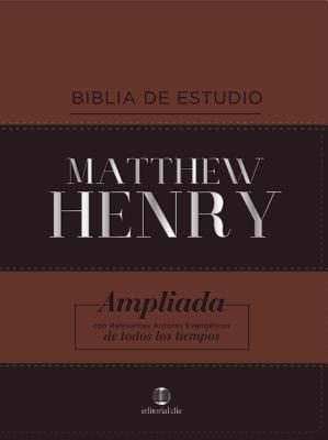 Rvr Biblia de Estudio Matthew Henry, Leathersoft, Clsica, Con ndice - Matthew Henry