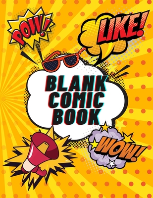 Blank Comic Book: Create Your Own Comics For KIDS and ADULTS 120 pages, Large Big 8.5 x 11 - Gande Kids Publishing