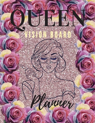 Queen Board Vision Planner: Amaizing Journal Vision Board BookPositive Affirmations Journal 8.5 x 11 Large Diary - Adil Daisy