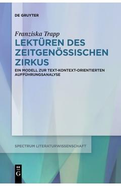 Coperta cărții 'Lektüren des Zeitgenössischen Zirkus - Franziska Trapp'