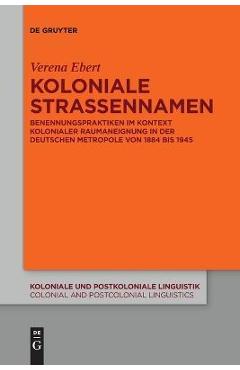 Coperta cărții 'Koloniale Straßennamen - Verena Ebert'