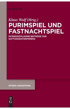 Coperta cărții 'Purimspiel und Fastnachtspiel - Klaus Wolf'