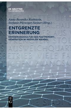 Coperta cărții 'Entgrenzte Erinnerung - No Contributor'