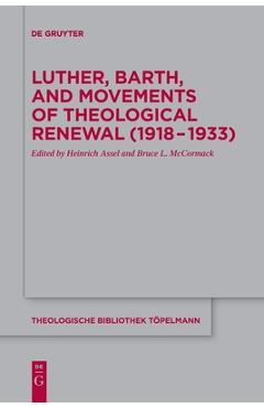 Coperta cărții 'Luther, Barth, and Movements of Theological Renewal (1918-1933) - No Contributor'