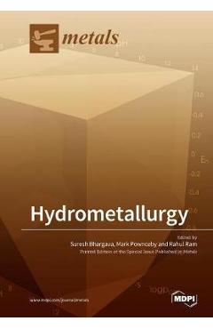 Coperta cărții 'Hydrometallurgy - Mark Pownceby'