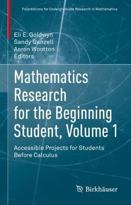Mathematics Research for the Beginning Student, Volume 1: Accessible Projects for Students Before Calculus - Eli E. Goldwyn