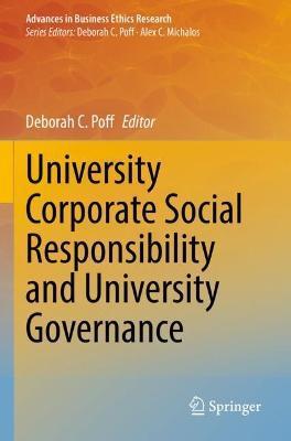 University Corporate Social Responsibility and University Governance - Deborah C. Poff